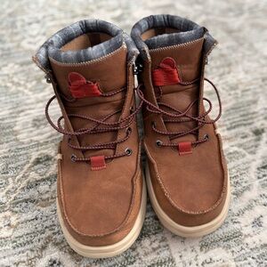 Hey Dude Brown and Red Men's Boots